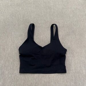 Black Women's Workout Crop